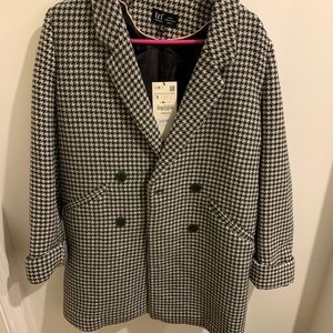 Zara / TCF Houndstooth Print Topcoat